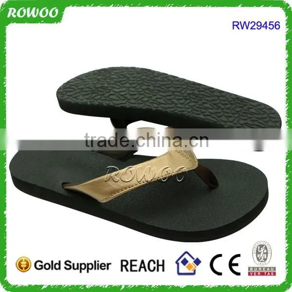 Summer Gold Metallic PU Yoga Mat Lady Fashion Women Sandals