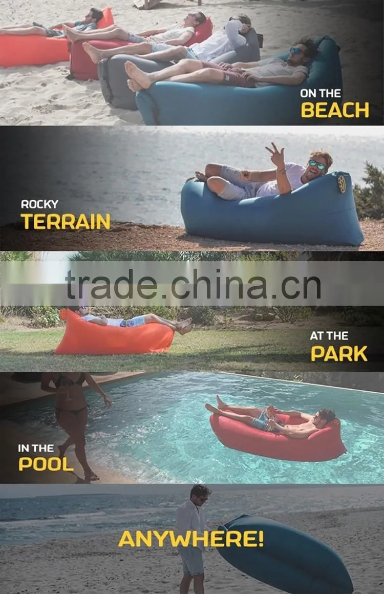 2016 Latest Design Lazy Hangout Inflatable Air Sleeping Bag/Sofa/Couch Bed