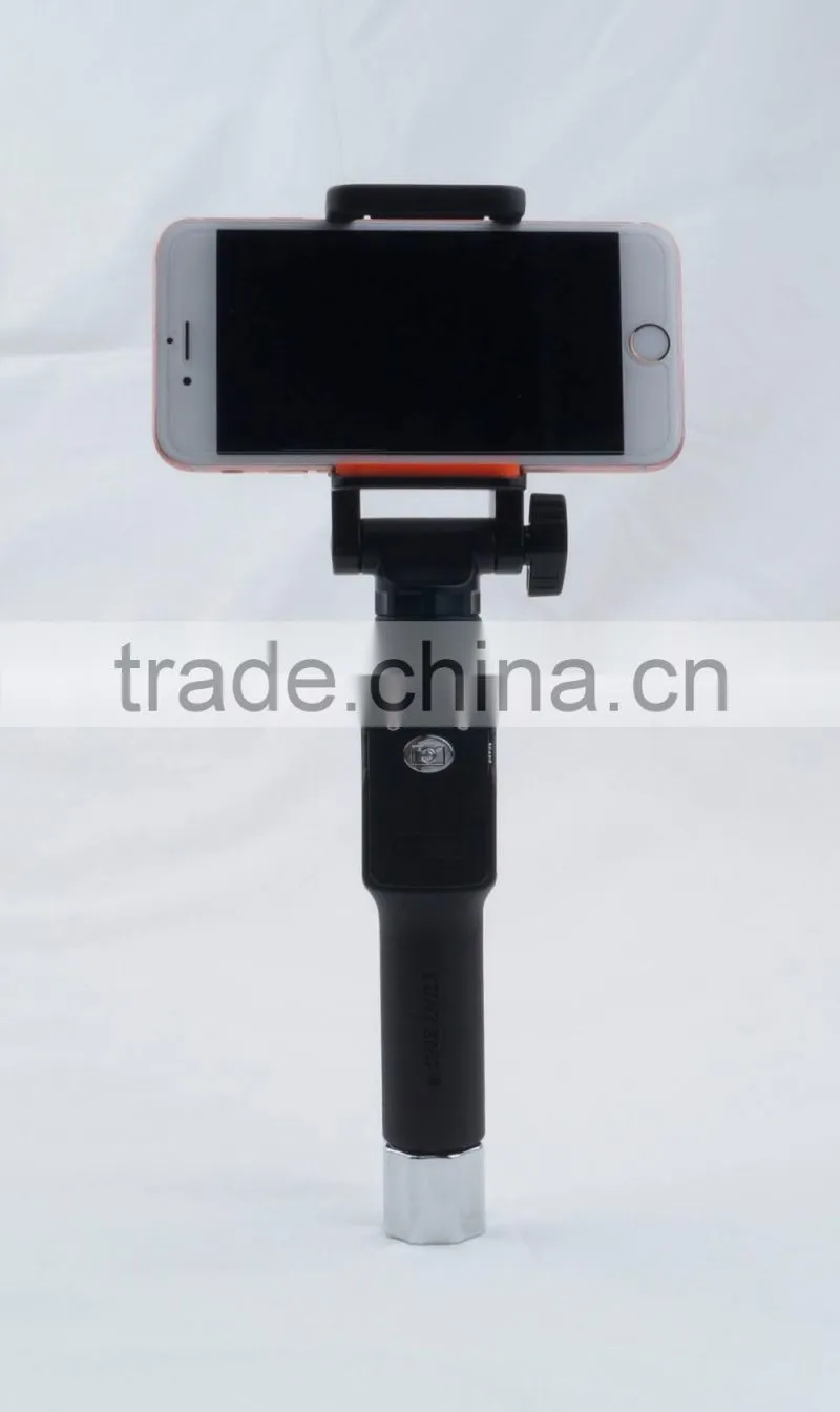 New wholesale monopod selfie stick with bluetooth shutter button YT888