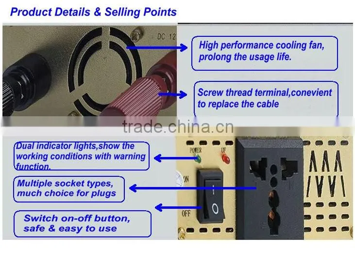 Super Quality Pure Sine Wave inverter solar inverter 600w For Solar power system