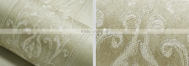 embossed european royal wallpaper design for home