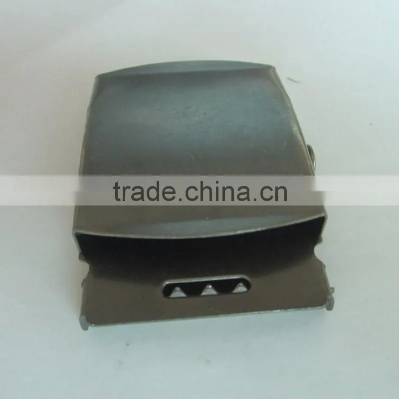 Custom metal adjustable prong type men clip belt buckle for wholesale from china factory