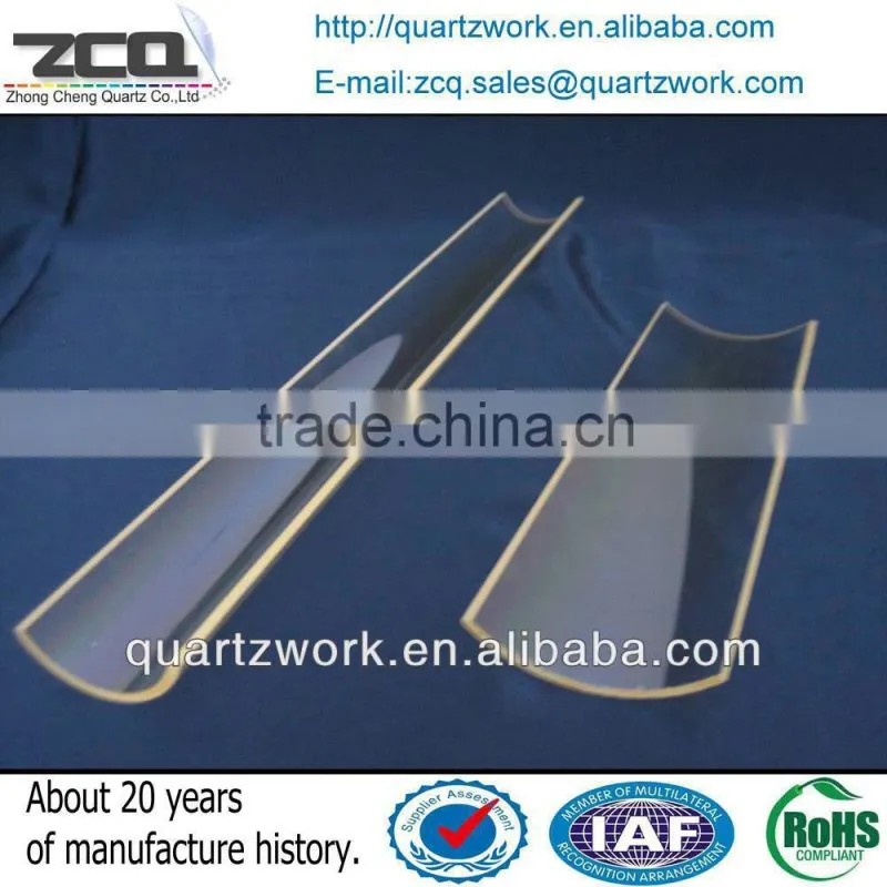 Half Round Quartz Tube