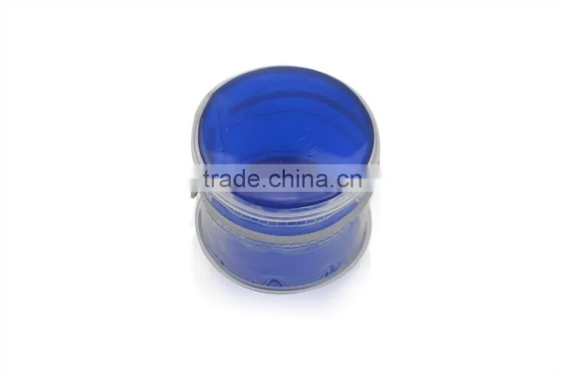Stand up PVC Cosmetic Bag Zipper Top Cylinder Shape Bag