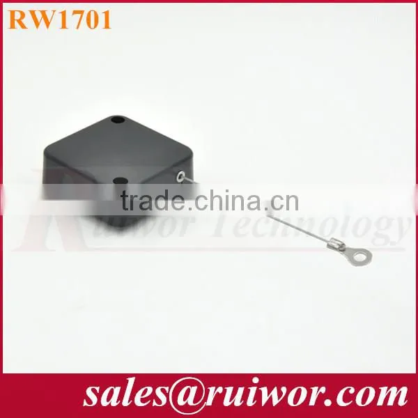 retractable anti-theft pull box with security cable