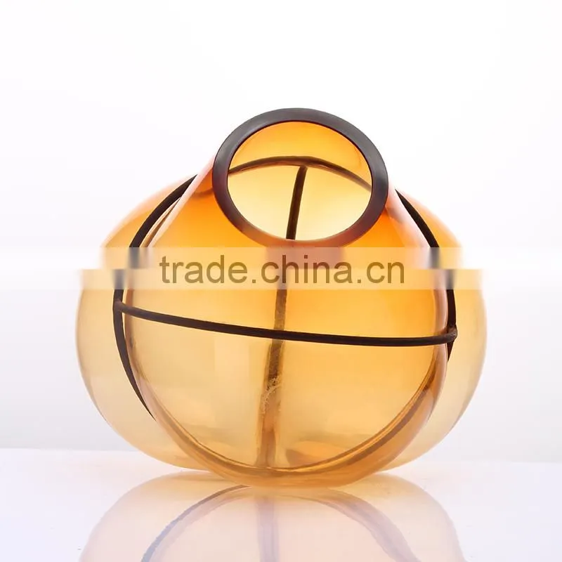 Glass Promotion Vase with Iron Classic Cheap