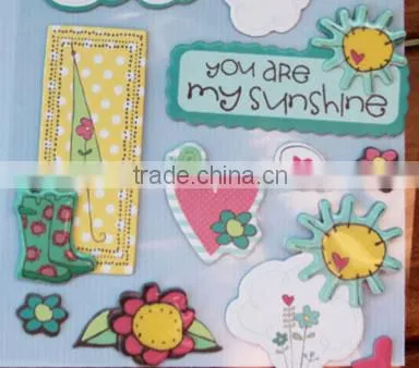 Scrapbooking embellishment sticker die cut chipboard craft chipboard