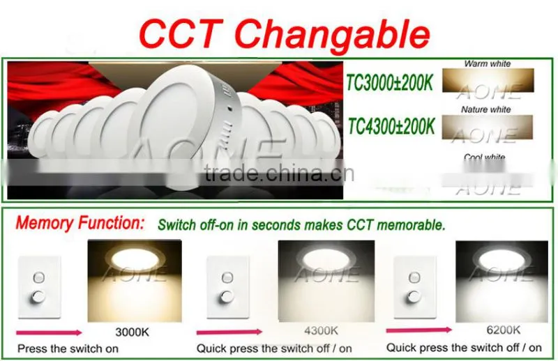 LED Ceiling Lamps SMD Recessed Downlight 3 w 120 watt AC85V - 265V LED SMD Panel Lite SAA