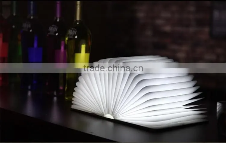 Book shape flexible creative USB led lamp