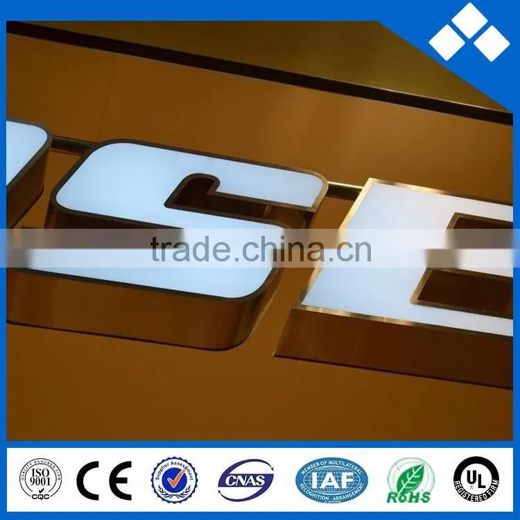 2016 hot sale LED frontlit led channel letter sign, led sign board