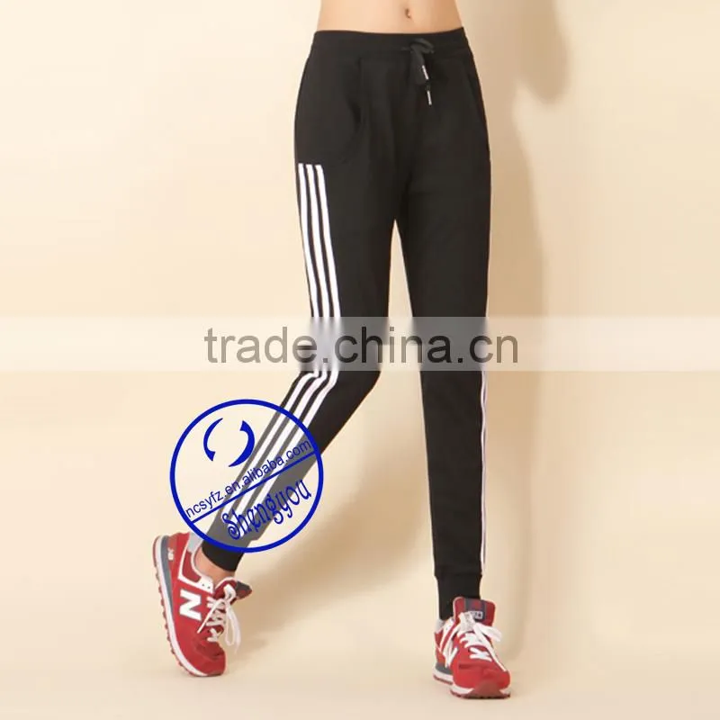 2015 custom wholesale quality womens slim jogger pants