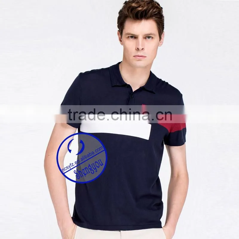 2015 Cotton Sport Top, Quality Man's Clothing, Short Sleeve Mens Polo Shirt