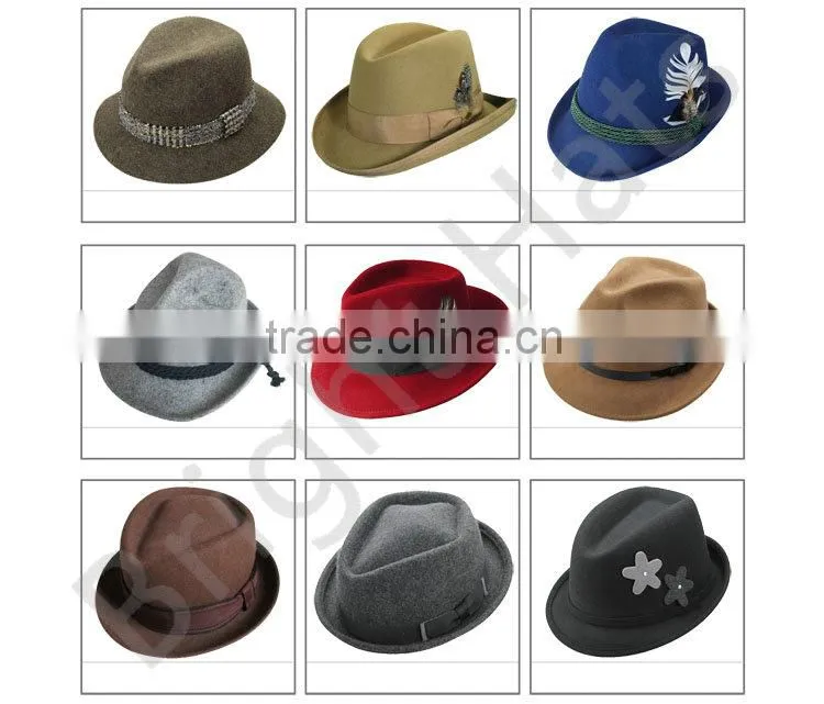 Mens Winter Trilby Felt Hat