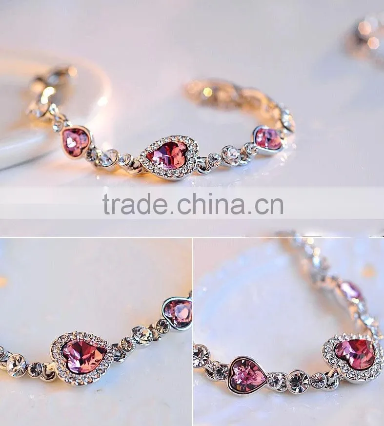 2014 Fashion Silver Jewelry Bracelets with Cubic Zircon