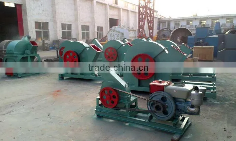 High Quality Wood Crusher Machine with Electric Motor or Diesel Engine