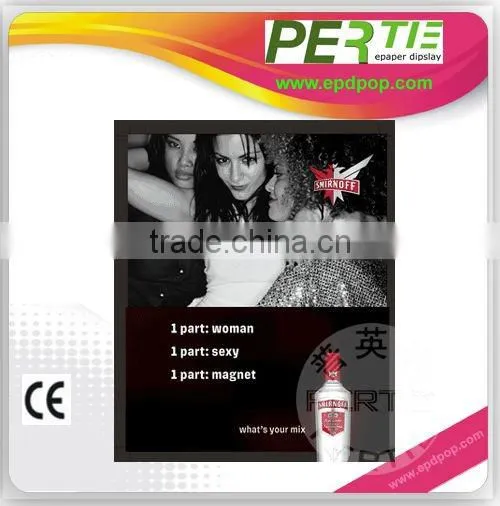 mobilephone holder for display in acryl epaper display for indoor advertisement