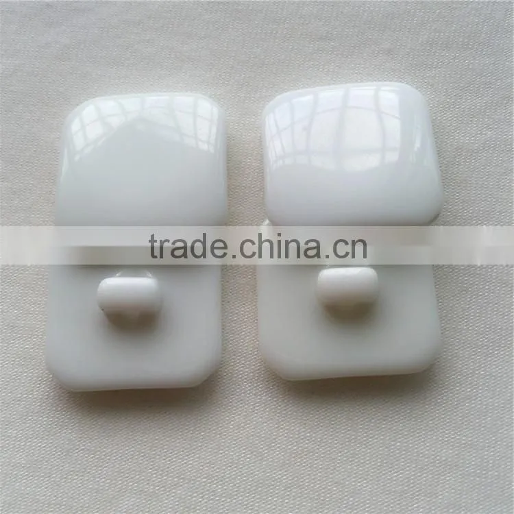 fashion resin button square button design button for coat,garment accessory