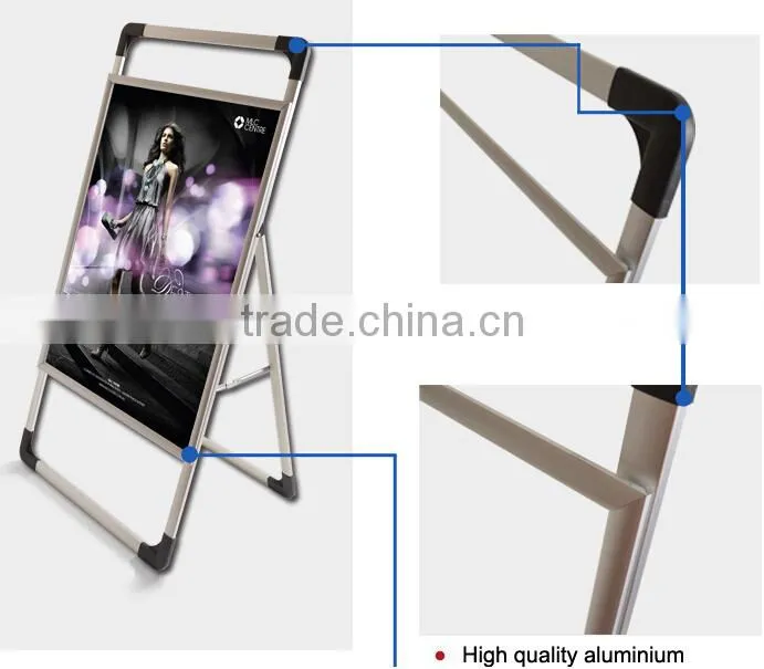 Outdoor Aluminum A frame Sign Board with Handle