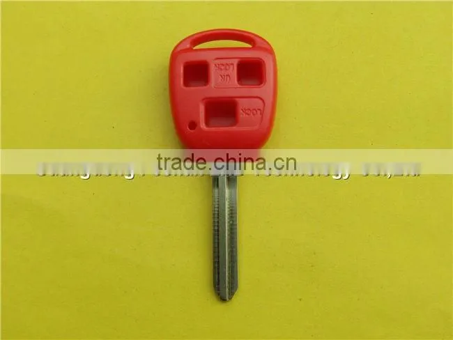 3 BTN Colorful remote car key cover for Toyota Corolla Prado Yaris Blue Red Pink Yellow