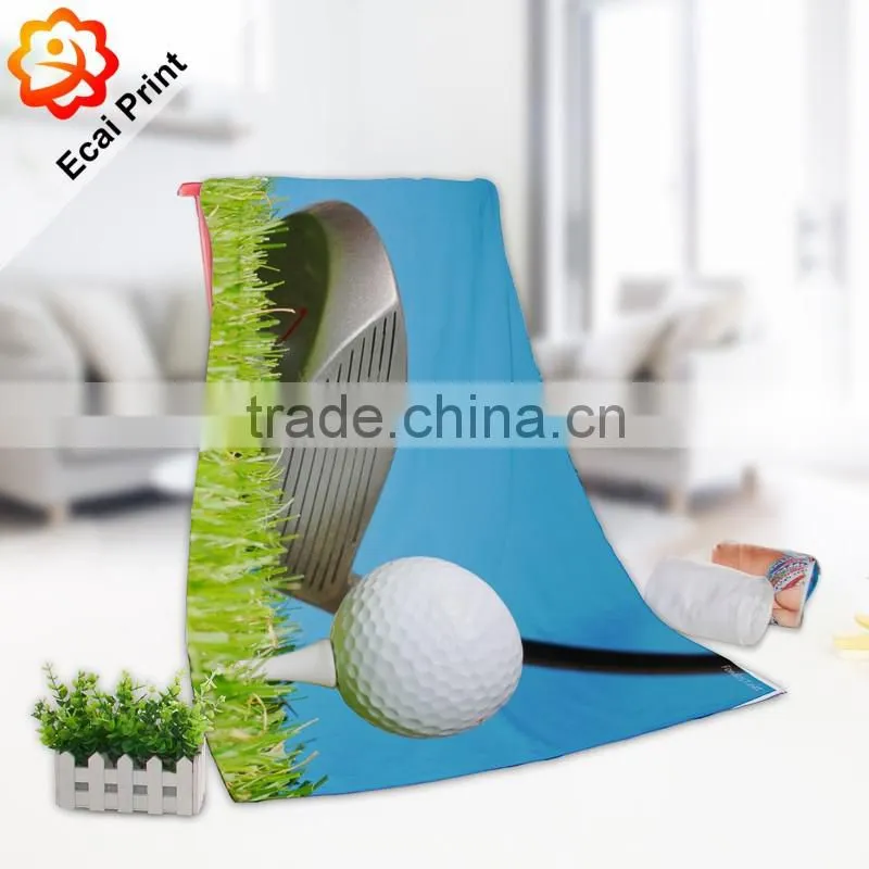 High quality retail heat transfer printed printing hand towel