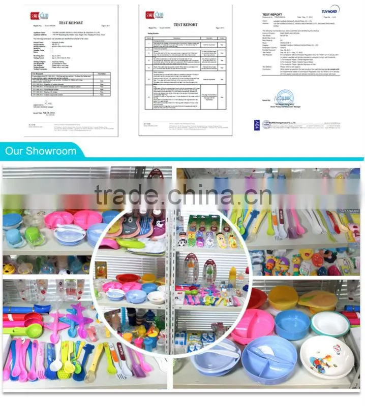2015 Wholesales Custom Plastic Colorful Plastic Plate With Spoon
