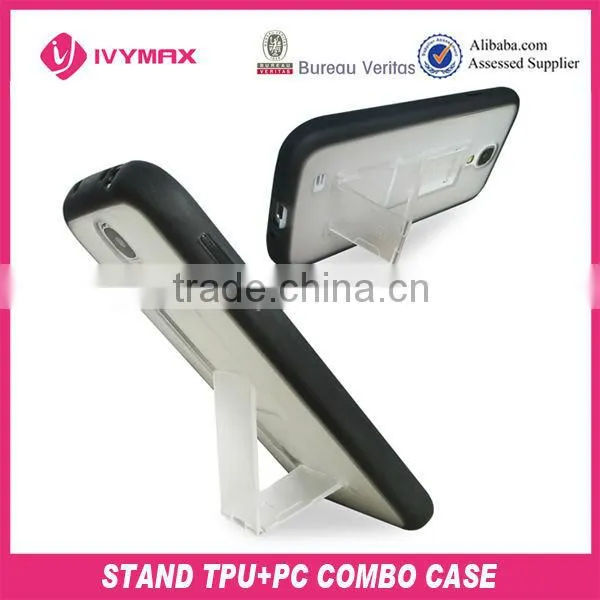 for samsung galaxy s4 i9500 tpu+pc kickstand case