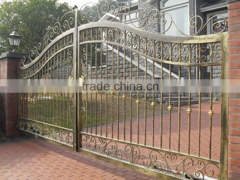 New Style Wrought Iron Bent Balcony Railings