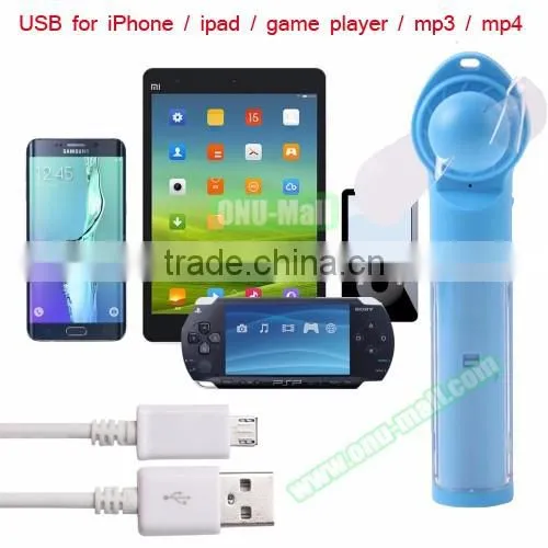 New Manufacturing Rechargeable Portable Mini Fan, Air Cooling 2-Blade Small Fan