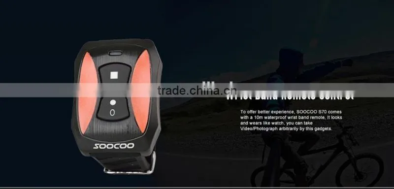 SOOCOO S70 Full HD WIFI Waterproof 2K Sports Cameras 170 Degree Wide-angle Lens(Add 1*Battery )