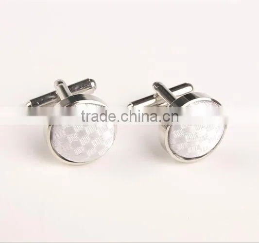 Personalized zinc alloy cufflinks grace diamond cuff link button