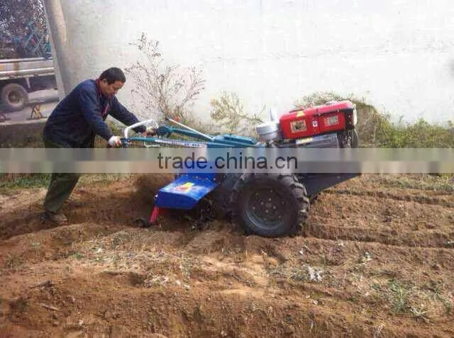 Farm diesel engine power tiller with ditching function
