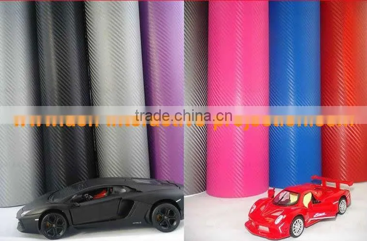 Best price great promotion black 3D carbon fiber vinyl film
