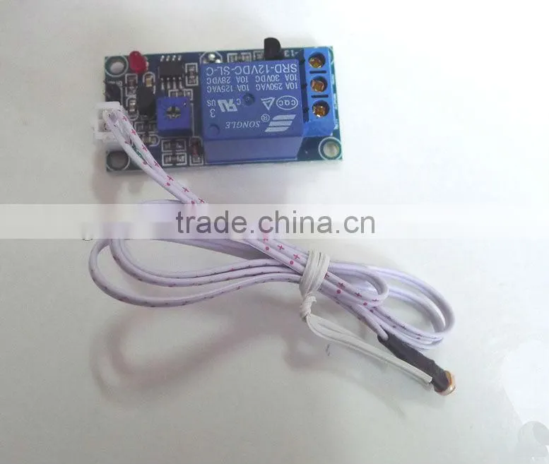 Photoresistor plus relay module light detection sensor 12V car Led light control