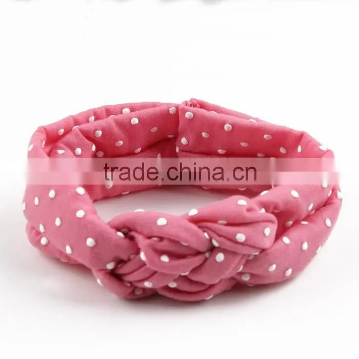 knot headband baby headband dot hairband