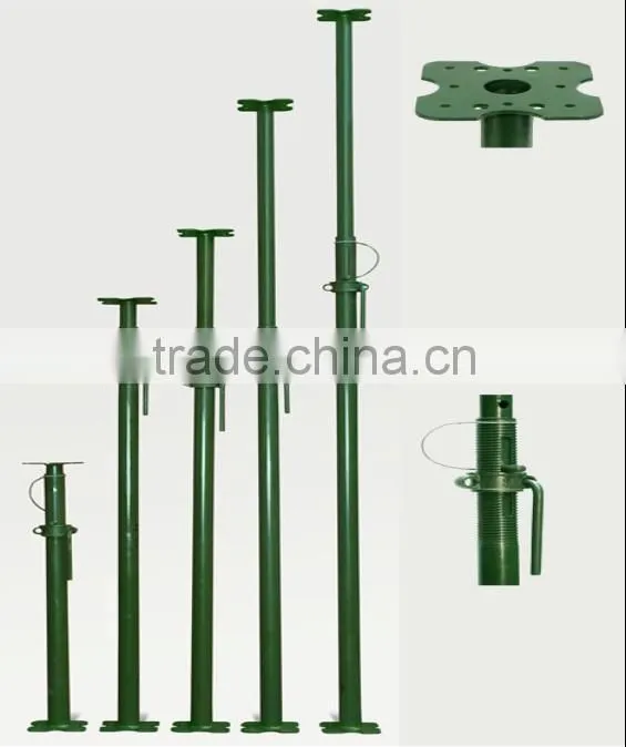 red painted used in construction/scaffolding shoring post props jack and pull push scaffolding props