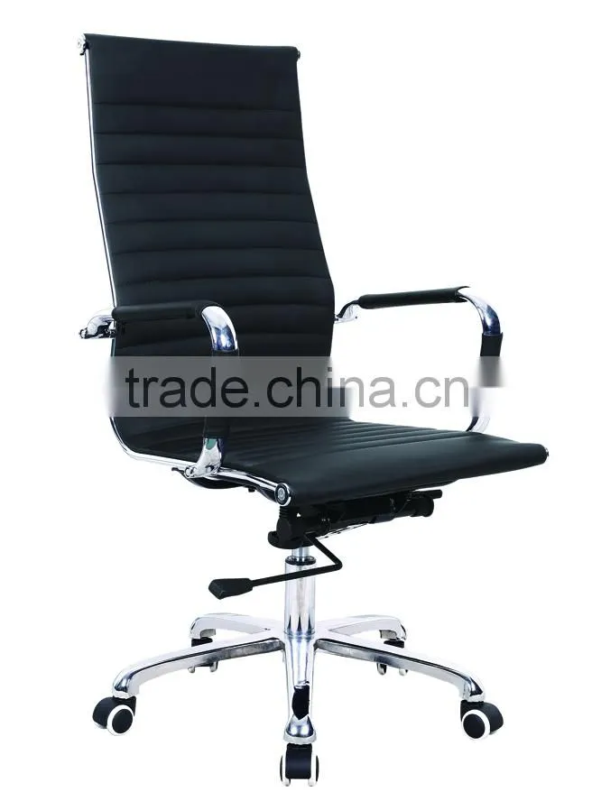 best qualith factory hign back ergonomic ribbed office chair height adjustable swivel chair