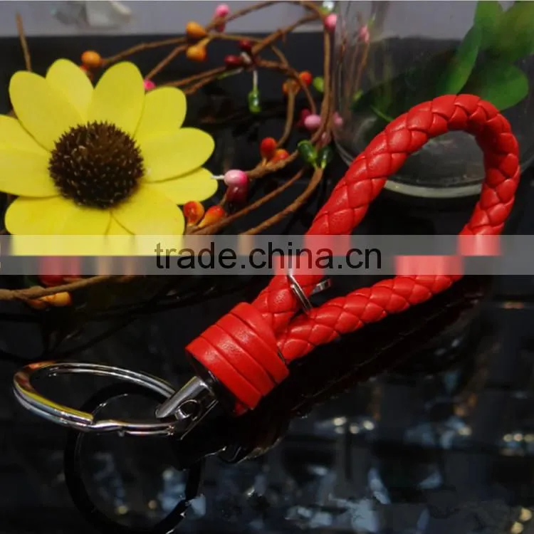 European style Personalized metal keychain souvenir,High Quality PU leather keyring