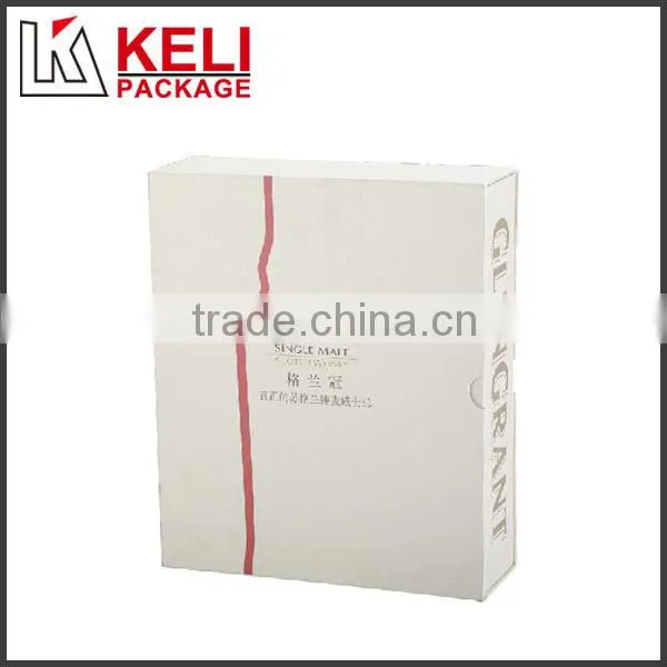 Unique glossy color single bottle cardboard wine box with one shaker