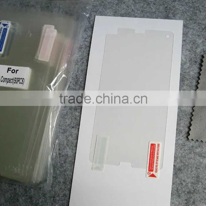 PET super clear Screen protector for Sony Xperia Z3 Compact