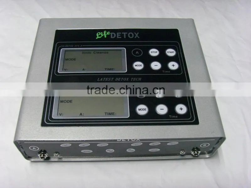 Hi-tech dual detox foot spa machine ion foot spa with big LCD display for health care