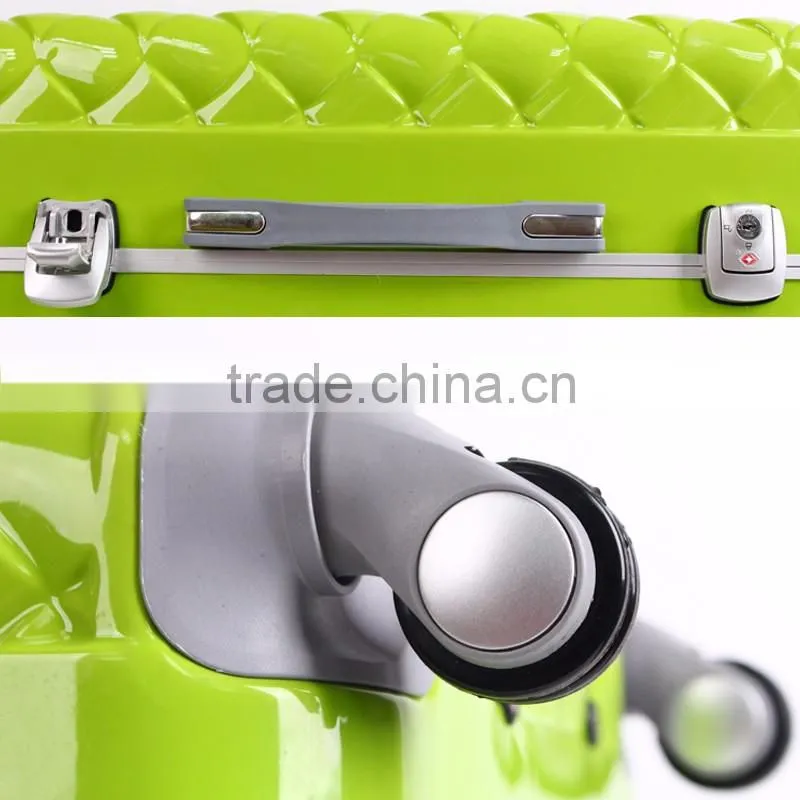 Green Arabesquitic Eminent Luggage Polycarbonate Trolley Luggage