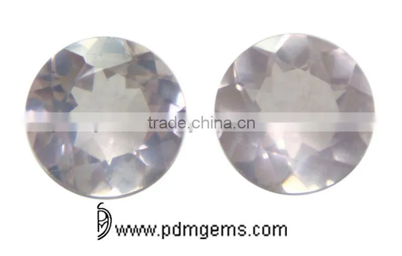 Rose Quartz Round Cut Lot For Ring From Wholesaler