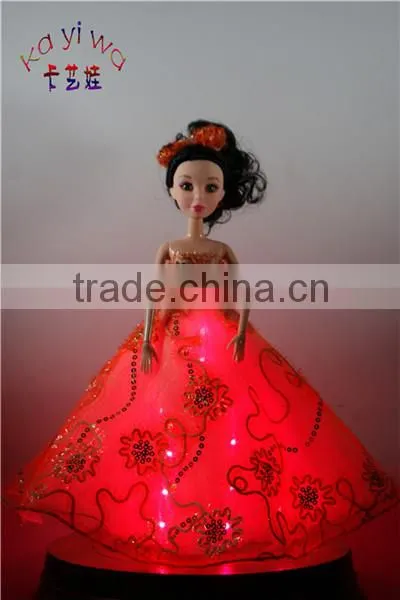 LED / Fiber Optic Resin Christmas Decorations / Girl's Christmas Presents