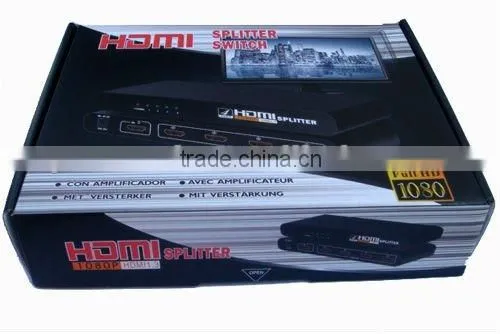 switcher with IR Remote Support 3D, 5x1 5 Port Switch / Switcher