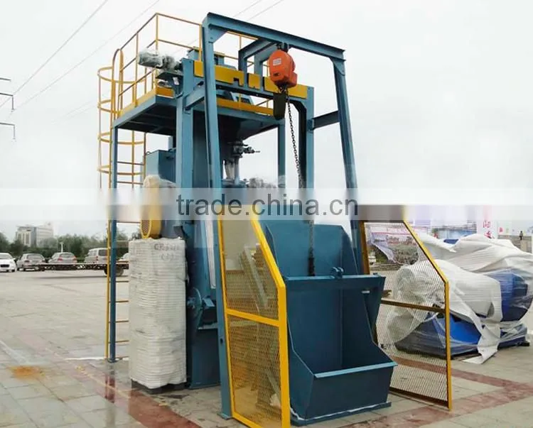 Airless automatic loading tumble belt abrasive blasting abrator/machinery
