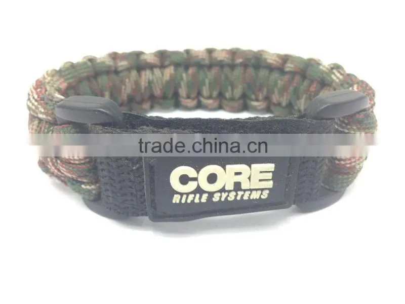 Custom made logo 550 paracord bracelet