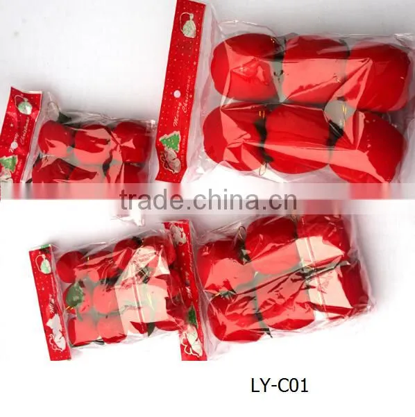 IN stock Jewelry Christmas Outdoor Red Apple For Decoration