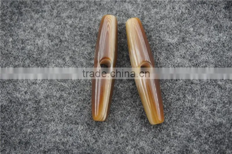 RESIN ONE HOLE CAFE TOGGLE BUTTON FOR GARMENT ACCESSORIES
