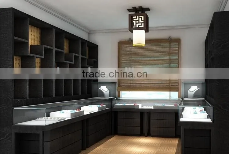 High end modern 3d rendering jewellery shop furniture design