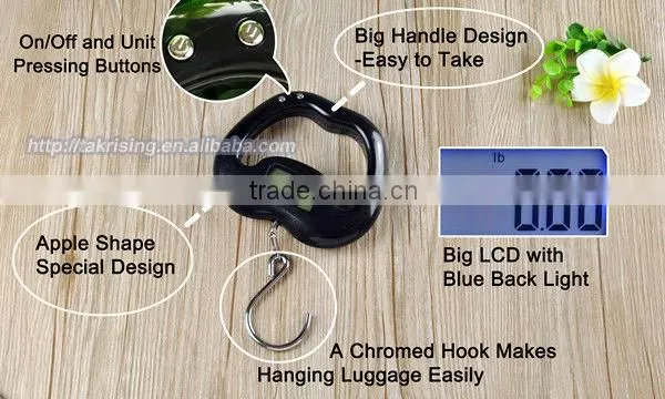 10g-40kg LCD Display Digital Luggage Travel Electronic Weighing Crane Scale